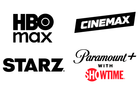 Max, Cinemax, Starz, Paramount with Showtime logos.